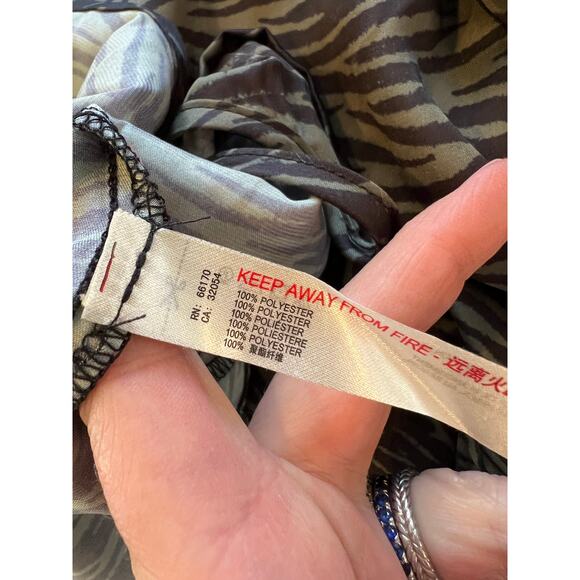 Free People Intimately green zebra stripe Animal Print Camisole Top - Picture 6 of 6